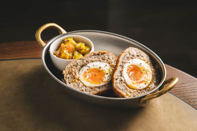 Delicious jammy Scotch eggs 