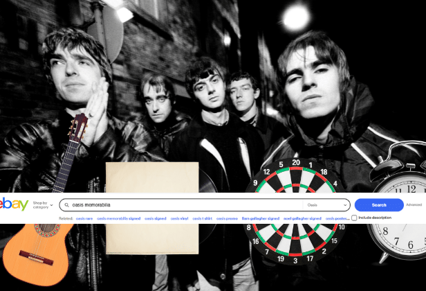 From signed guitars to... a dartboard? Here's the 10 highest-value Oasis items sold on eBay in 2025.