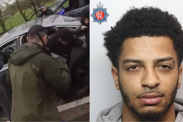 Armed police arrest man who threw acid in boy’s face.
