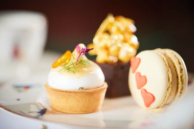 A close-up of patisserie at The Lane 