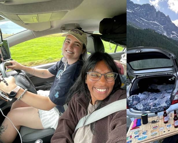 Friends travel through Europe in a Corsa.