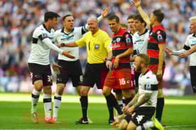 Gary O'Neil was sent off for QPR in the 2014 Championship play-off final.
