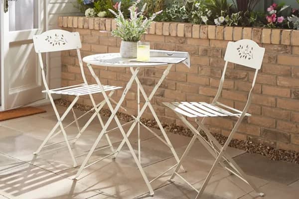 This quaint bistro set from Dunelm costs just £79