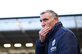 Tony Mowbray, manager of West Bromwich Albion looks on before the Sky Bet Championship match between Bristol City FC and West Bromwich Albion FC at Ashton Gate on April 08, 2025 in Bristol, England. 