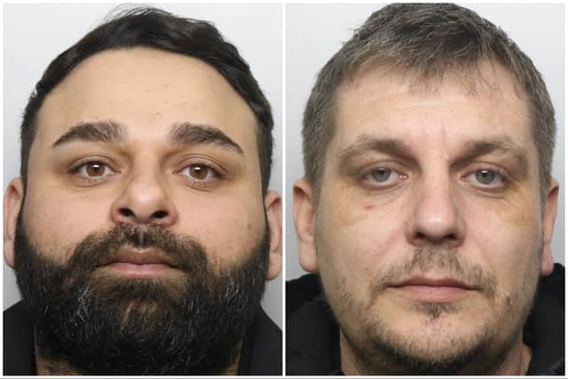 Mirel Neatu (left) and Marius Nedelcu (right) were jailed for their part in the huge cannabis-growing operation.