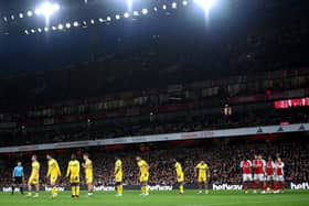 Eddie Nketiah had another tough day at the office against Arsenal.