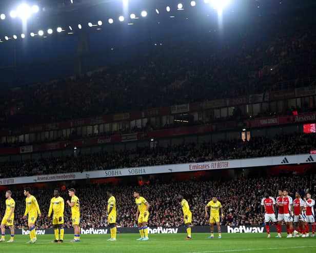 Eddie Nketiah had another tough day at the office against Arsenal.