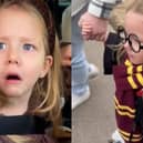 Eva Loren Lyth is surprised with tickets to Warner Bros. Studio Tour.