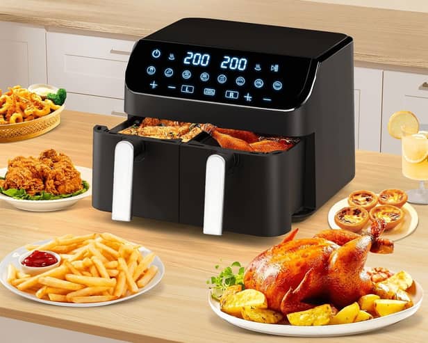 A nine-litre air fryer can cook enough to feed a family of eight