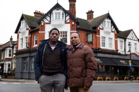 Paul St Hilaire Sr (right) has been operating an ice cream van in the Greenwich area for over 30 years. He is shown beside his son Paul St Hilaire Jr (left)