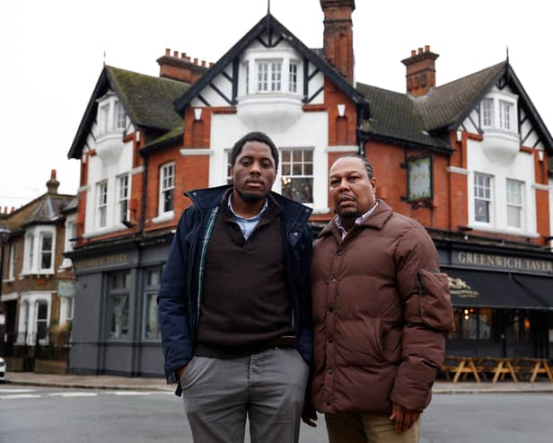 Paul St Hilaire Sr (right) has been operating an ice cream van in the Greenwich area for over 30 years. He is shown beside his son Paul St Hilaire Jr (left)
