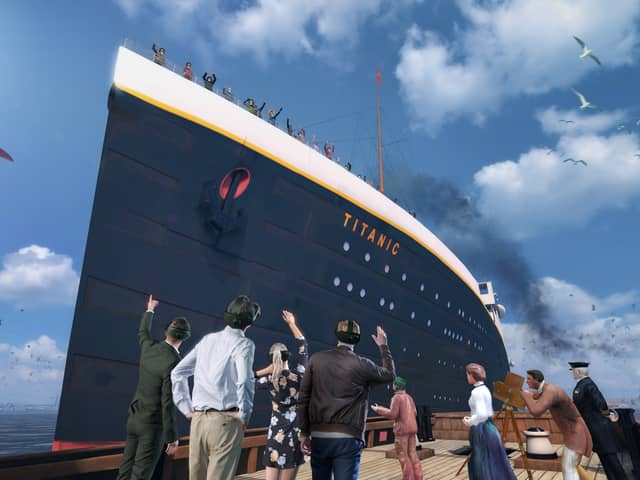 We had our very own Jack and Rose moment at the Titanic VR experience in London