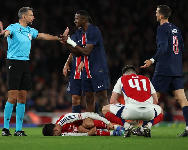 Arsenal and PSG met earlier this season, and with the same referee