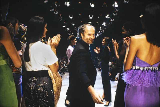 Gianni Versace on the Fashion Week Runway in Milan 1990 