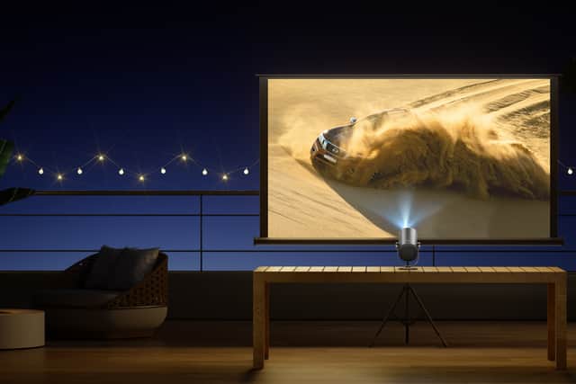 For its size, and for the price, the brightness is pretty impressive - but low ambient light is still a must