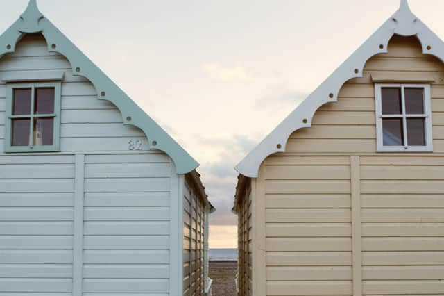 Beach huts in Mersea