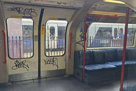 Graffiti on the Central line has increased over recent weeks, while the Bakerloo line has also seen a rise in vandalism