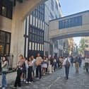 The queue was down the street