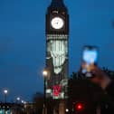 London landmarks including Big Ben lit up in honour of VE Day 80 