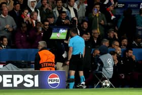 VAR intervened as Arsenal took on PSG.