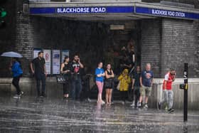 There is a strong chance of thunderstorms in London today