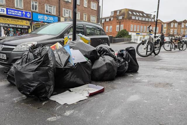 Members of Litter Free Norbury say they often have to report issues with uncollected bins in Croydon several times before they are collected by Veolia