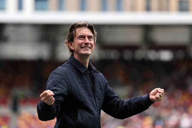 Brentford boss Thomas Frank could soon be on the move to Tottenham