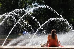 The sun is shining over Battersea Park 