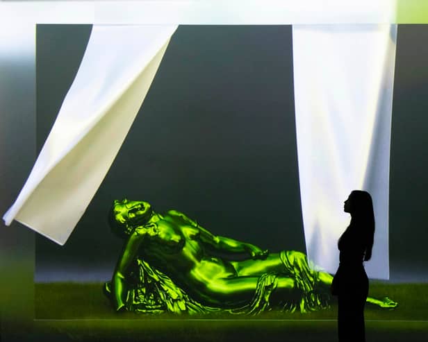 Luxton's exhibition explores the no-man's land between sleep and waking up 