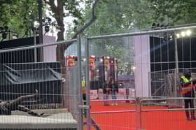 Set up is well underway in Leicester Square ahead of tonight's Mission: Impossible premiere 