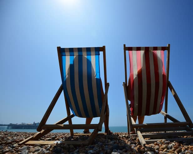 Warning to those who are more vulnerable to limit their exposure to direct sunlight. 