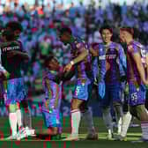 Crystal Palace celebrate winning the FA Cup.
