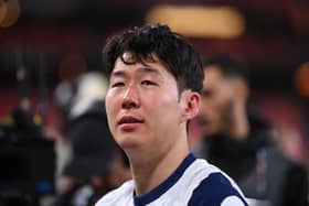 An emotional Son Heung-min celebrates Europa League success.