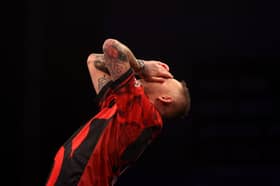 Nathan Aspinall during the 2025 Premier League Darts