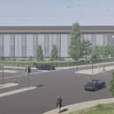 How Gateway Retail Park in Beckton will look once it is redeveloped for industrial/warehouse space and offices
