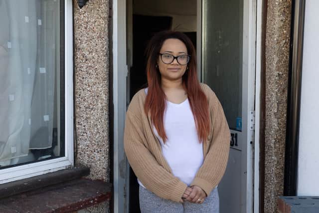 Shanice Aird, 31, currently lives in Feltham with her three children in a two-bedroom house