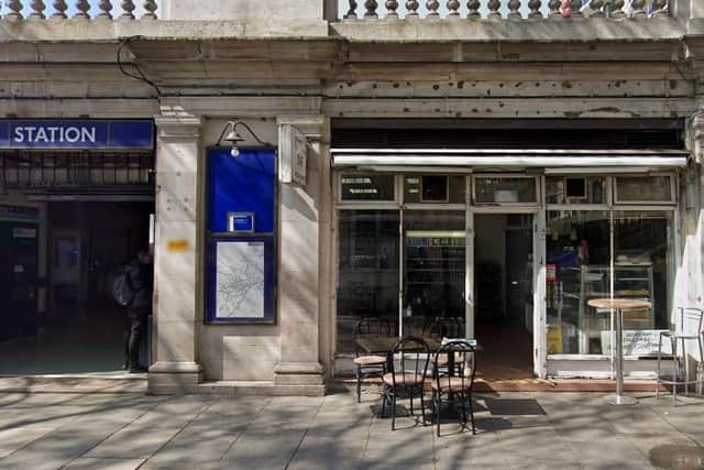Temple Bar recevied a food hygiene rating of zero in February. Temple Bar Cafe outside Temple station on Victoria embankment