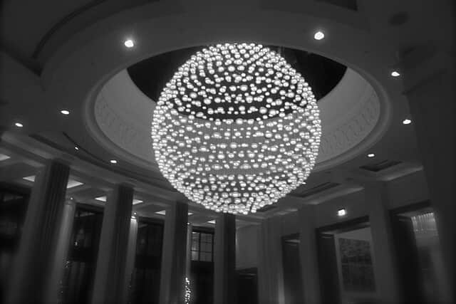 Ballroom of the Corinthia Hotel in London