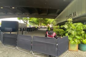 Set up is underway for tonight's Echo Valley London premiere 