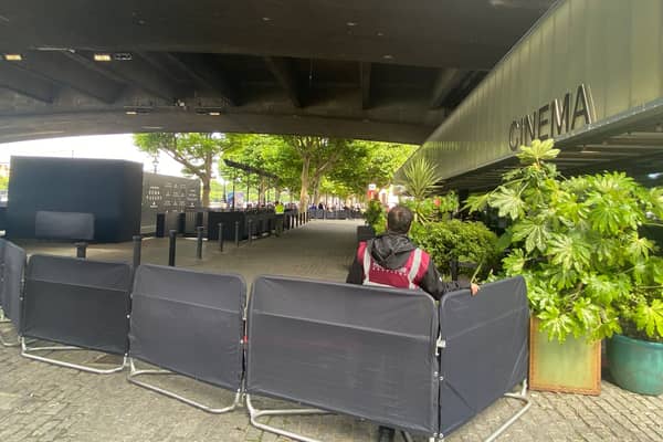 Set up is underway for tonight's Echo Valley London premiere 