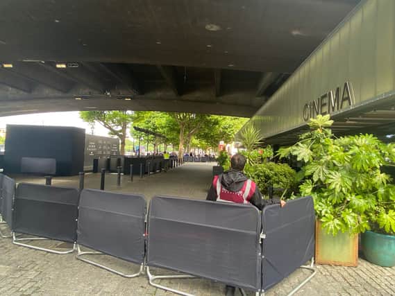Set up is underway for tonight's Echo Valley London premiere