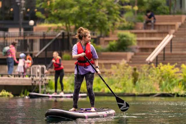 Stand-up paddleboarding and kayaking will be available on the crystal-clear waters of Eden Dock all summer long 
