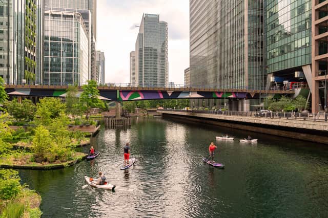 Stand-up paddleboarding and kayaking will be available on the crystal-clear waters of Eden Dock all summer long