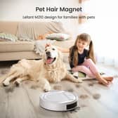 The Lefant M210 uses 2200Pa suction and smart sensor tech to clean hard floors and carpets with ease