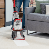  The lightweight Bissell PowerClean offers deep-cleaning power in a compact, easy-to-store unit
