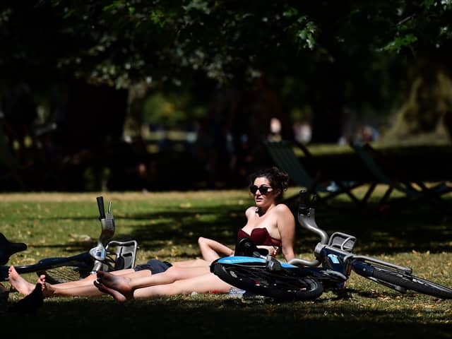 An amber heat health warning has been issued for London