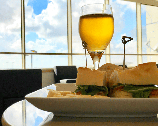 Enjoy a pre-flight bite and a drink in peace with airport lounge access – no business class ticket required.