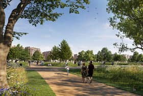 CGI of the proposed Hook Park development