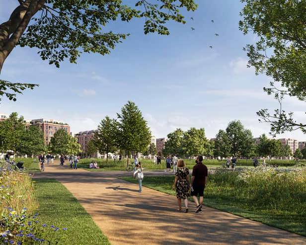 CGI of the proposed Hook Park development
