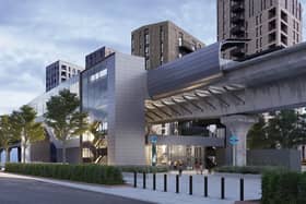 An artist's impression of new-look Pontoon Dock station